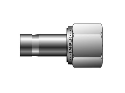 Picture of CPI Metric Tube Tube End NPT Female Adapter - T2HG - T2HG 10-1/4-SS