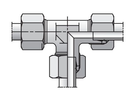 Picture of EO/EO-2 Tee, Reducer Union - TR - TR10/08/10LCF