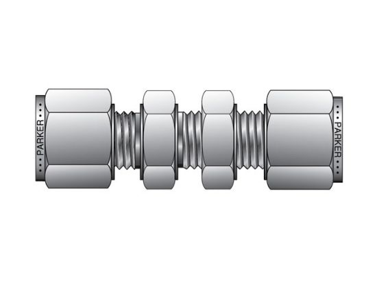 Picture of CPI Metric Tube Bulkhead Union - WBZ - WBZ 8-8-B