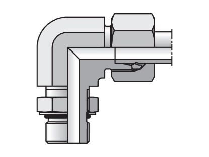Picture of EO/EO-2 90° Elbow, Adjustable - WEE-UNF - WEE06S7/16UNFCF