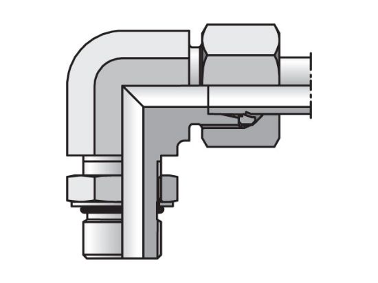 Picture of EO/EO-2 90° Elbow, Adjustable - WEE-UNF - WEE06S7/16UNFCF