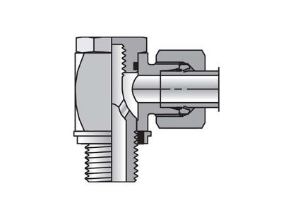 Picture of EO/EO-2 90° Elbow, High Pressure Banjo - WH-R-KDS - WH06LRKDSCF
