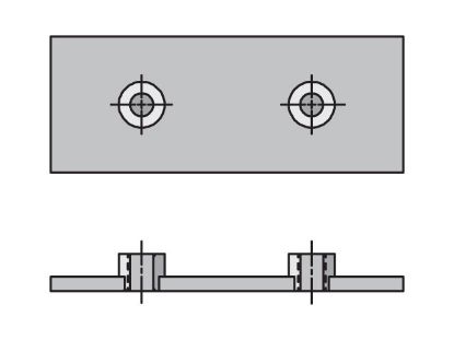 Picture of Inch Standard Series WPE Weld Plate Elongated - WPE-1