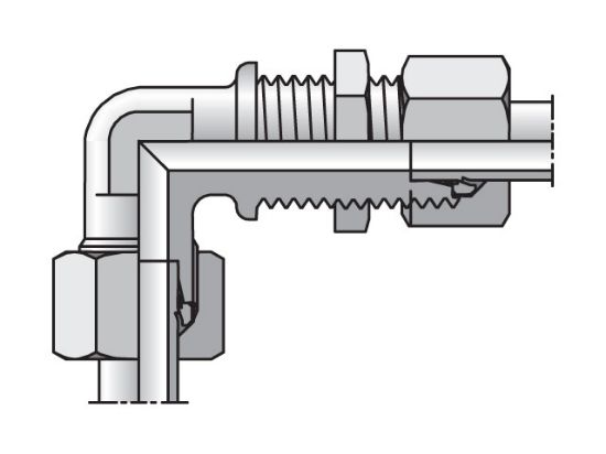Picture of EO/EO-2 90° Elbow, Bulkhead Union - WSV - WSV06ZL71