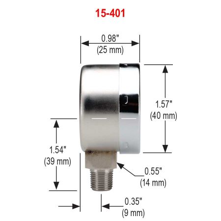 Picture for category 400/500 Series All Stainless Steel Dry and Liquid Filled Pressure Gauges