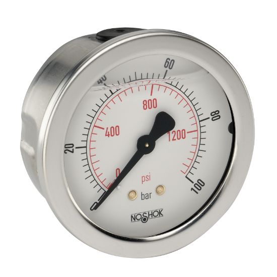 Picture of 15-910-100-psi/kPa - 900 Series Acrylonitrile Butadiene Styrene (ABS) and Stainless Steel Liquid Filled Pressure Gauges