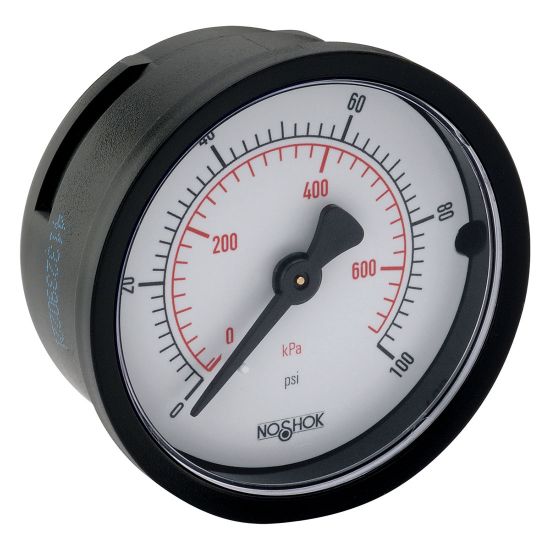 Picture of 20-110-100-psi/kPa - 100 Series Acrylonitrile Butadiene Styrene (ABS) and Steel Case Dry Pressure Gauges