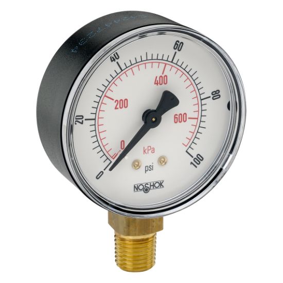 Picture of 25-100-3000-psi/kPa - 100 Series Acrylonitrile Butadiene Styrene (ABS) and Steel Case Dry Pressure Gauges