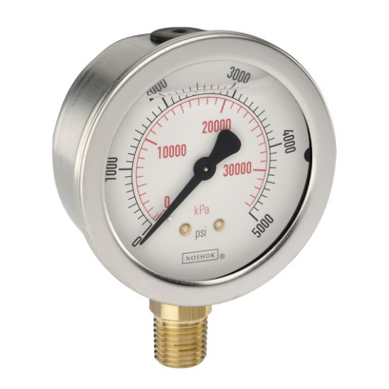 Picture of 25-901-3000-psi/kPa - 900 Series Acrylonitrile Butadiene Styrene (ABS) and Stainless Steel Liquid Filled Pressure Gauges