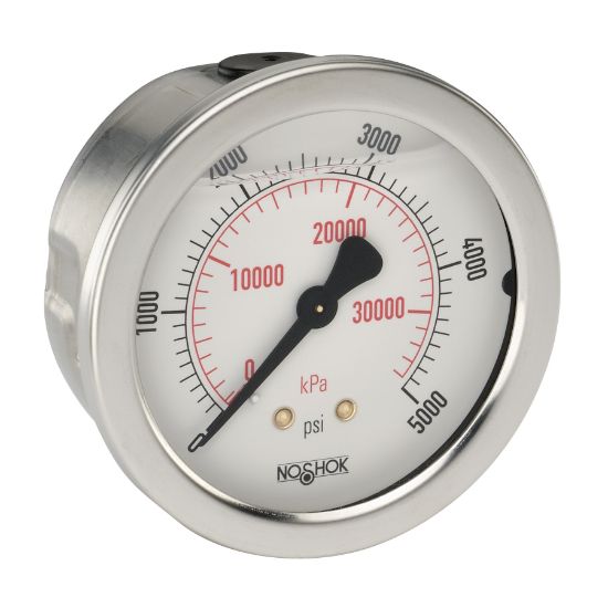 Picture of 25-911-100-psi/kPa - 900 Series Acrylonitrile Butadiene Styrene (ABS) and Stainless Steel Liquid Filled Pressure Gauges