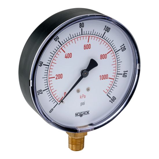 Picture of 40-100-60-psi/kPa - 100 Series Acrylonitrile Butadiene Styrene (ABS) and Steel Case Dry Pressure Gauges