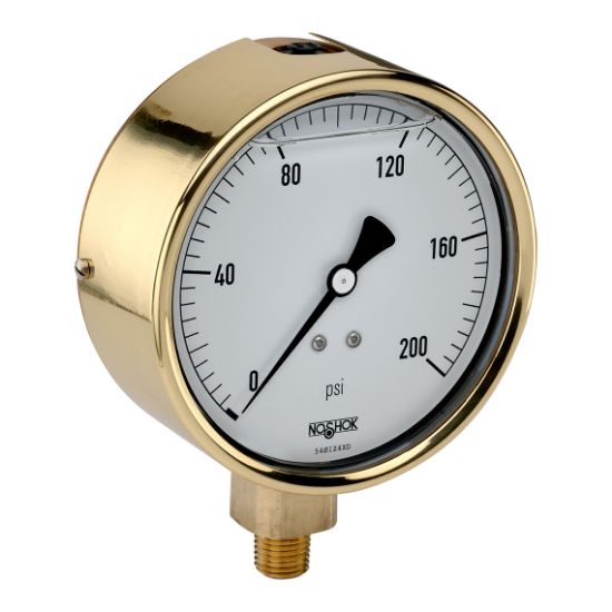Picture of 40-300-2000-psi - 300 Series Brass Case Liquid Filled Pressure Gauges